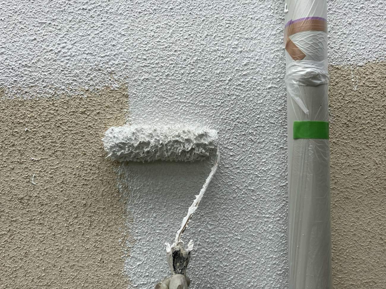 外壁の塗装作業